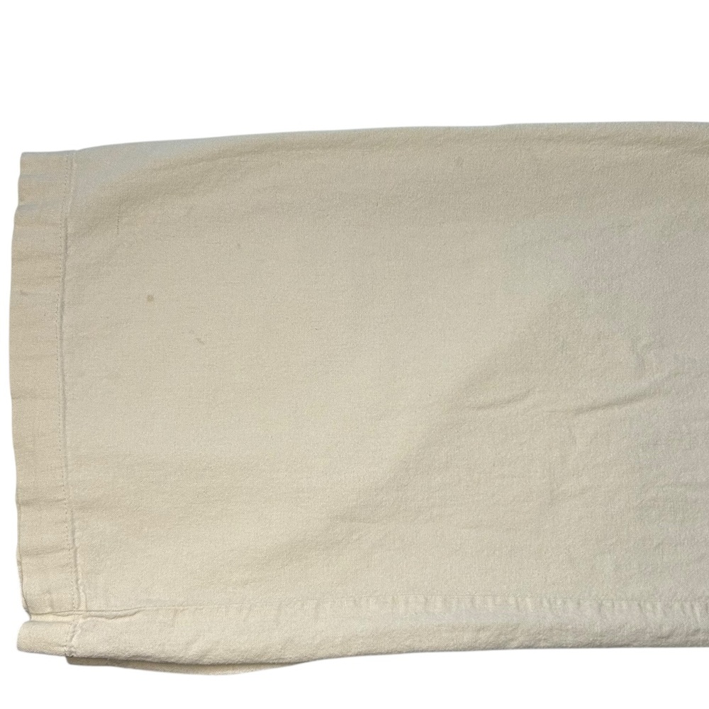 Roxy Linen Blend Pull On Pants Cream Wide Leg Beach Coastal Women’s Small - Picture 15 of 15
